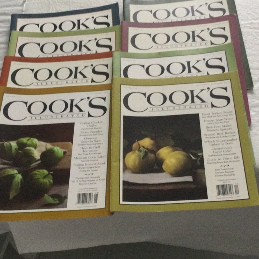 Home 8 Cooks Illustrated Books from 2016 to 2028 learn new receipts.
